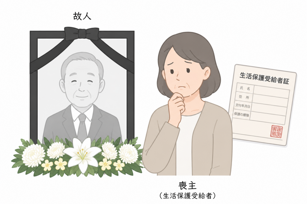 堺市で福祉葬を検討する際に必要な手続きや条件、葬儀の流れを分かりやすく示した案内イメージ