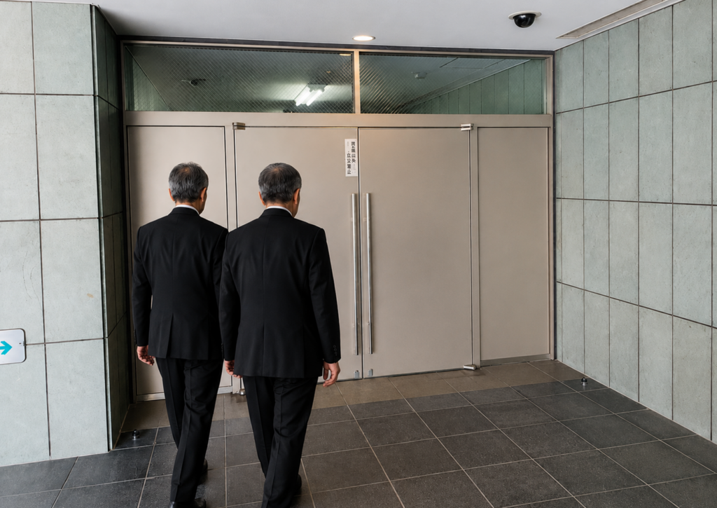 堺市で葬儀時に利用される霊安室のイメージとして、火葬待ち期間中の安置方法や注意点を示した案内図